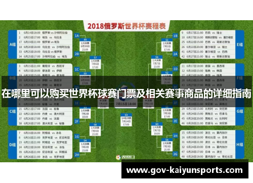 在哪里可以购买世界杯球赛门票及相关赛事商品的详细指南