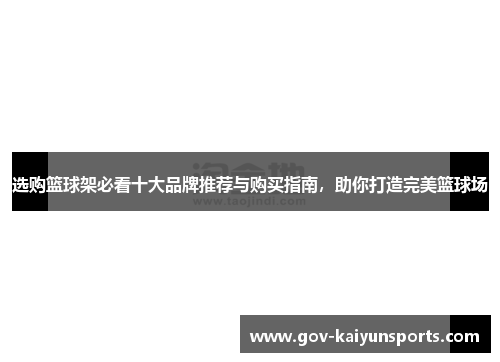 选购篮球架必看十大品牌推荐与购买指南，助你打造完美篮球场