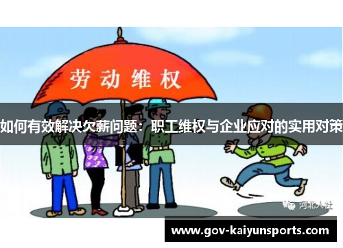 如何有效解决欠薪问题：职工维权与企业应对的实用对策