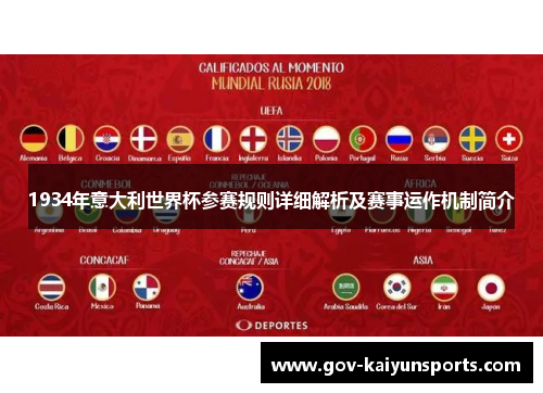 1934年意大利世界杯参赛规则详细解析及赛事运作机制简介